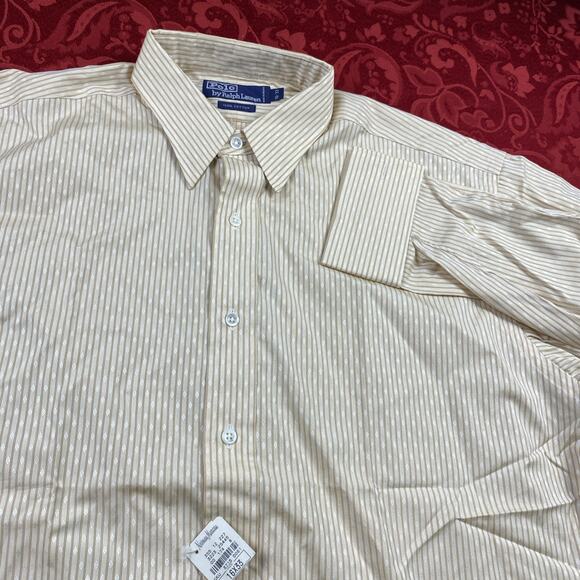 VTG Polo Ralph Lauren Shirt Mens 16 33 Pinstripe French Cuff New w/Tags *read - Picture 2 of 13
